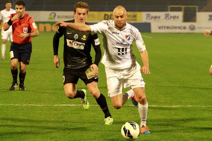 Ostrava vs. Jablonec, utkání Synot ligy (Lindpere, Kopic)