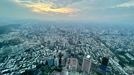 Pohled z tchajwanského mrakodrapu Taipei 101.