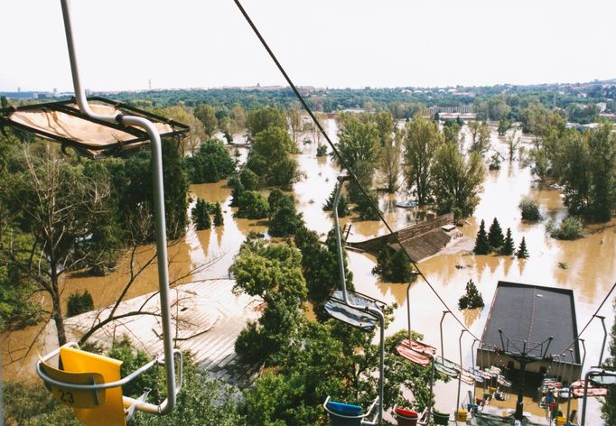 Povodně v pražské zoo 2002