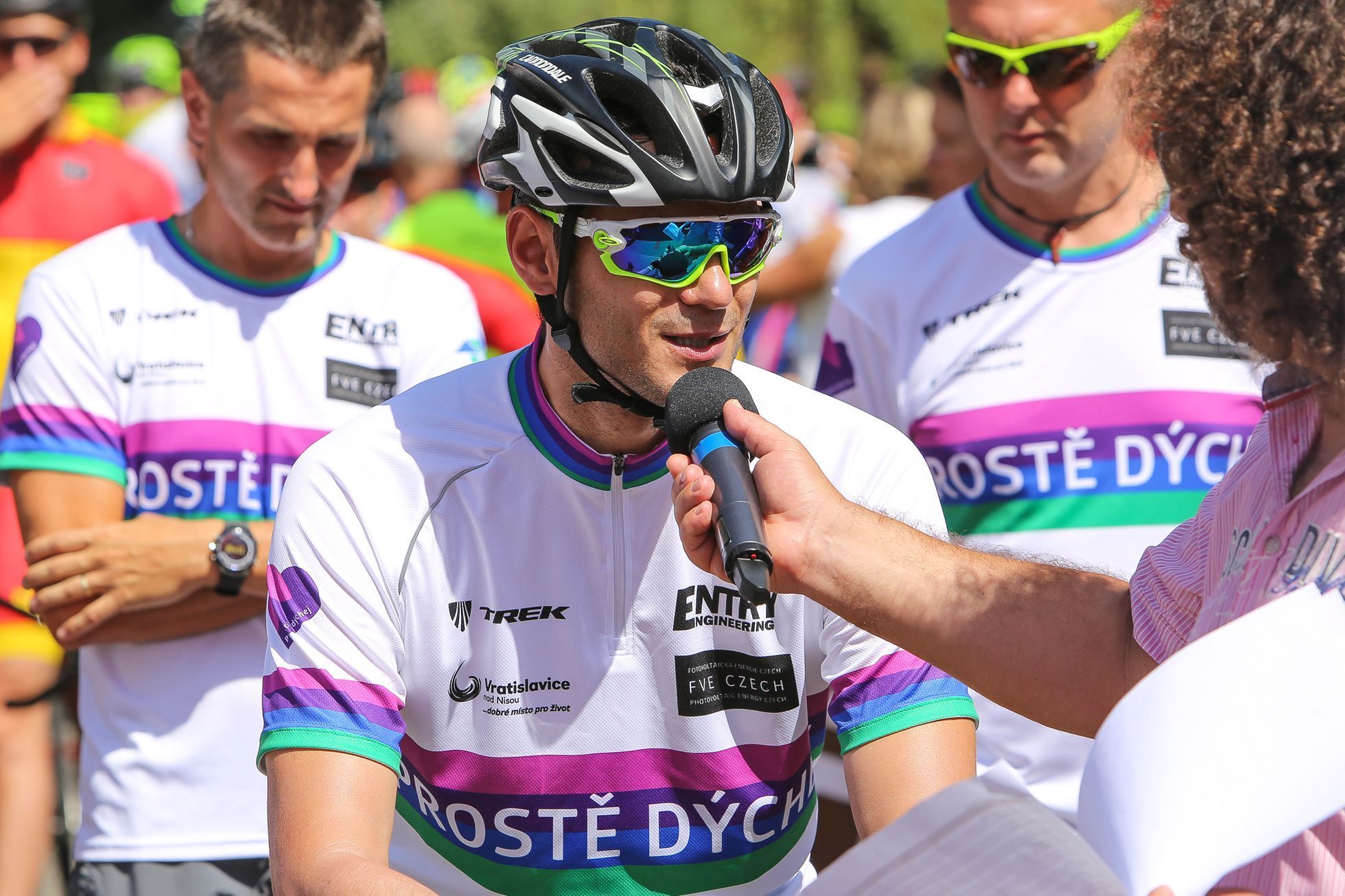 Handy cyklo maraton - start, Cesta za snem, tým Sananim a Bronec