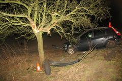 Devatenáctiletý mladík zemřel při nehodě na Bruntálsku, naboural do stromu