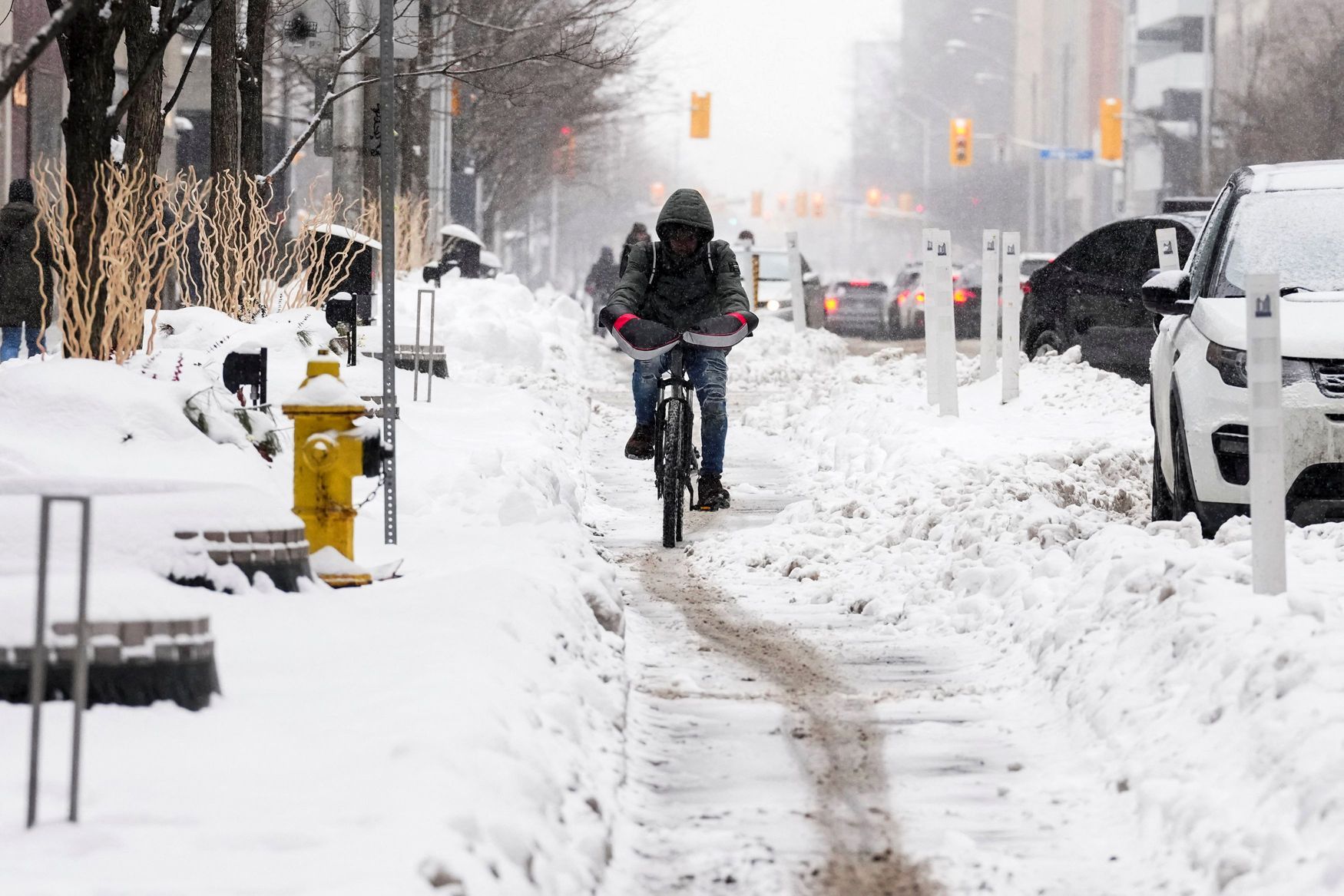 počasí, mráz, Toronto, Kanada