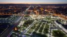 An aerial view shows the centre of the Chechen capital Grozny April 29, 2013. The naming of two Chechens, Dzhokhar and Tamerlan Tsarnaev, as suspects in the Boston Marathon bombings has put Chechnya - the former site of a bloody separatist insurgency - back on the world's front pages. Chechnya appears almost miraculously reborn. The streets have been rebuilt. Walls riddled with bullet holes are long gone. New high rise buildings soar into the sky. Spotless playgrounds are packed with children. A giant marble mosque glimmers in the night.Yet, scratch the surface and the miracle is less impressive than it seems. Behind closed doors, people speak of a warped and oppressive place, run by a Kremlin-imposed leader through fear. Picture taken April 29, 2013. REUTERS/Maxim Shemetov (RUSSIA - Tags: SOCIETY POLITICS CITYSCAPE TPX IMAGES OF THE DAY) ATTENTION EDITORS: PICTURE 01 OF 40 FOR PACKAGE 'INSIDE MODERN CHECHNYA'. SEARCH 'REBUILDING CHECHNYA' FOR ALL IMAGES Published: Kvě. 1, 2013, 7:11 dop.