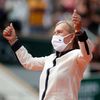 Martina Navrátilová na vyhlášení finále French Open 2021