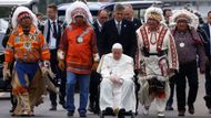 papež František, Kanada, návštěva, indiáni