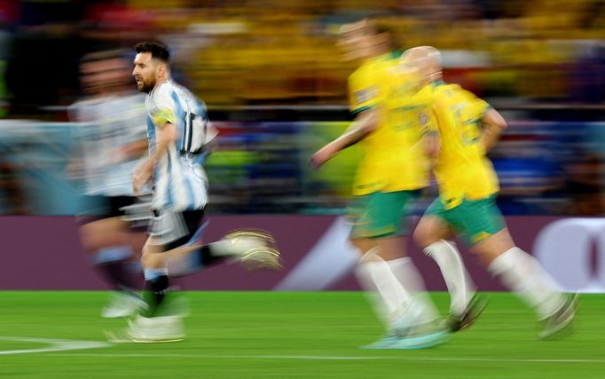 Lionel Messi v osmifinále MS 2022 Argentina - Austrálie