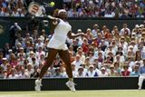 Serena Williamsová ve finále Wimbledonu.