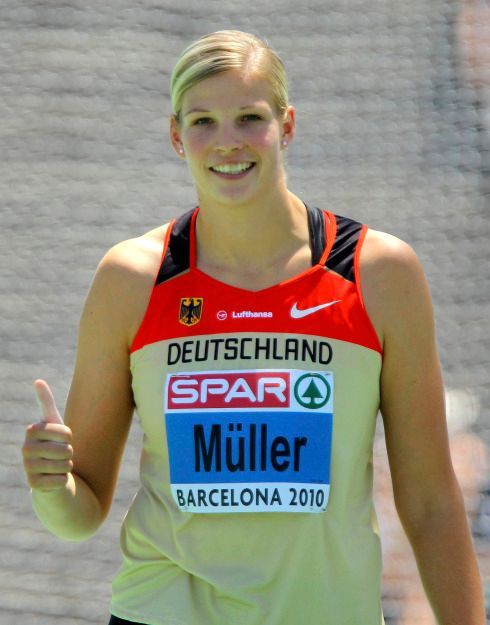 ME v atletice: Nadine Müllerová (disk) - 2010