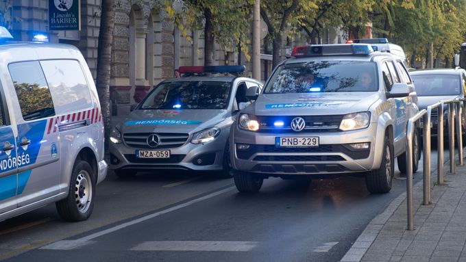 Maďarská policie.