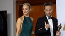 Presenter Rachel McAdams walks with Emmanuel Lubezki, winner for Best Cinematography for &quot;The Revenant&quot;, during the 88th Academy Awards in Hollywood, California