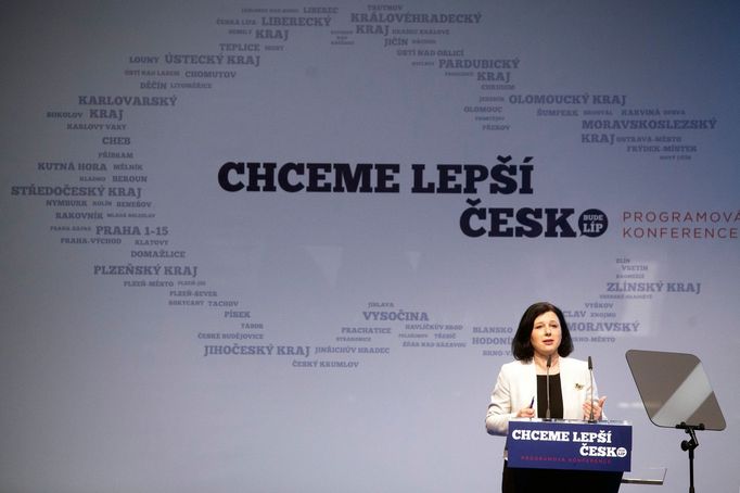 Věra Jourová na programové konferenci ANO