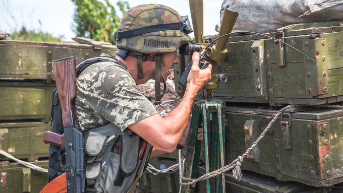 Ukrajinský voják - ilustrační foto.