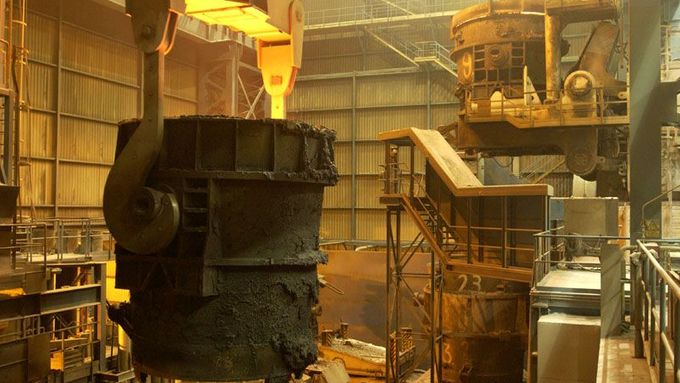 Výroba oceli v konkurenční Mittal Steel Ostrava. Ilustrační snímek