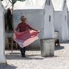 Uprchlický tábor Kara Tepe na ostrově Lesbos v Řecku, uprchlíci, migranti, uprchlická krize