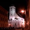 Hodina Země: Kostel Nanebevzetí Panny Marie ve Vyškově osvětlený