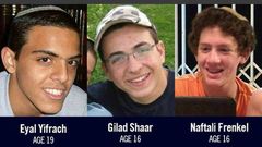 Zavraždění Ejal Jifrach,Gilad Šaar a Naftali Frenkel.