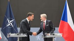 Mark Rutte, Petr Fiala, Praha