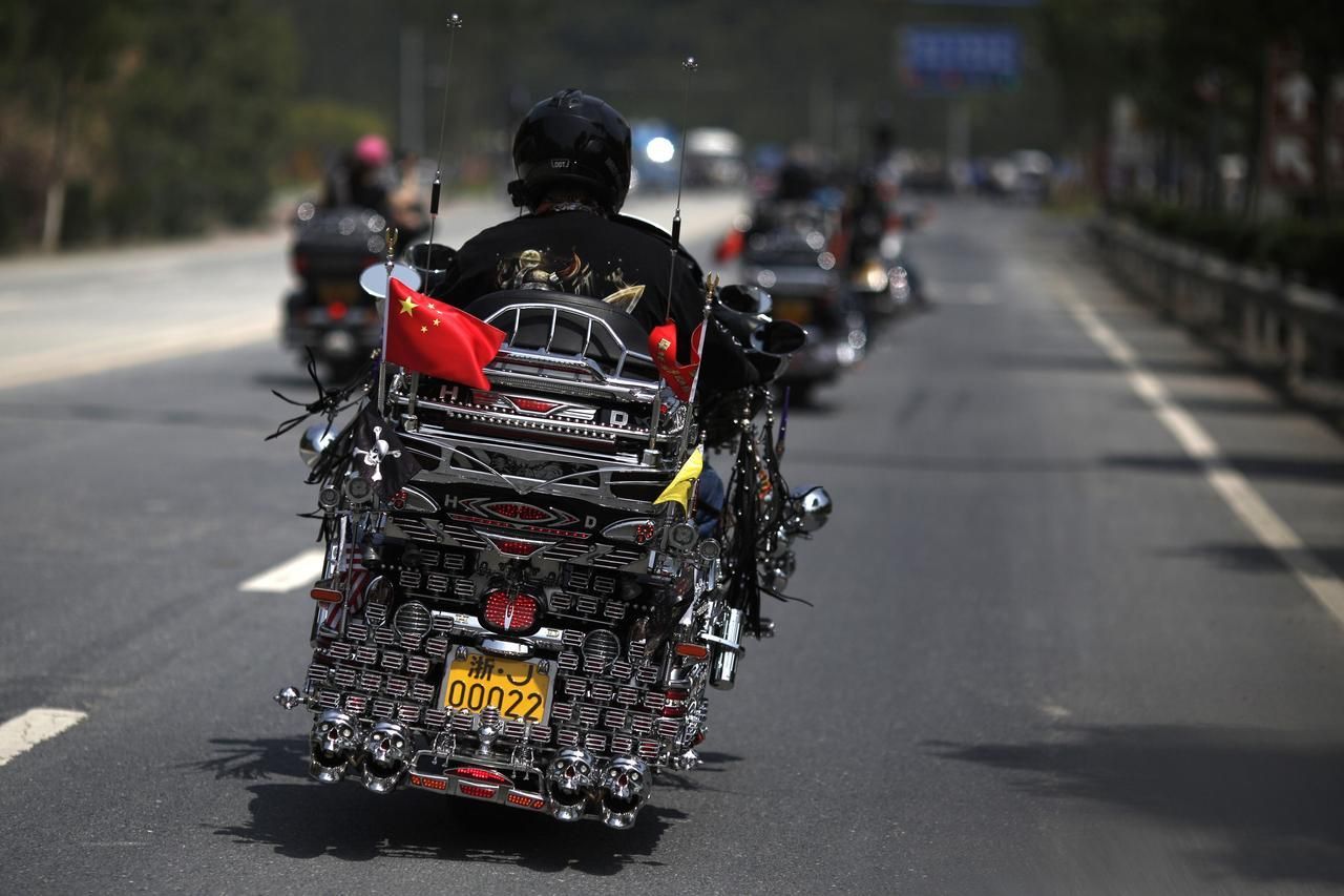 Fotogalerie: Sraz motorkářů po čínsku