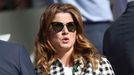 Mirka Federerová na Wimbledonu 2015