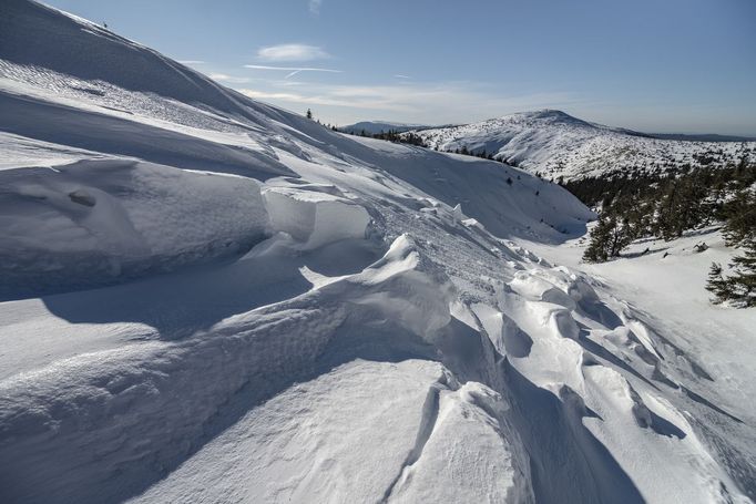 Krajina v Krkonoších. Bližší lokace neuvedena.