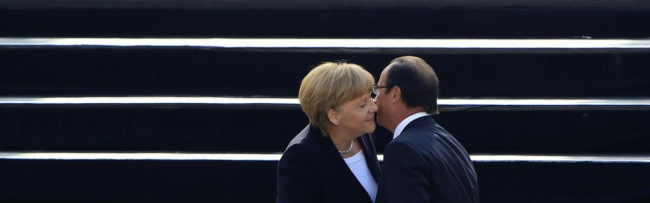 Merkelová Hollande