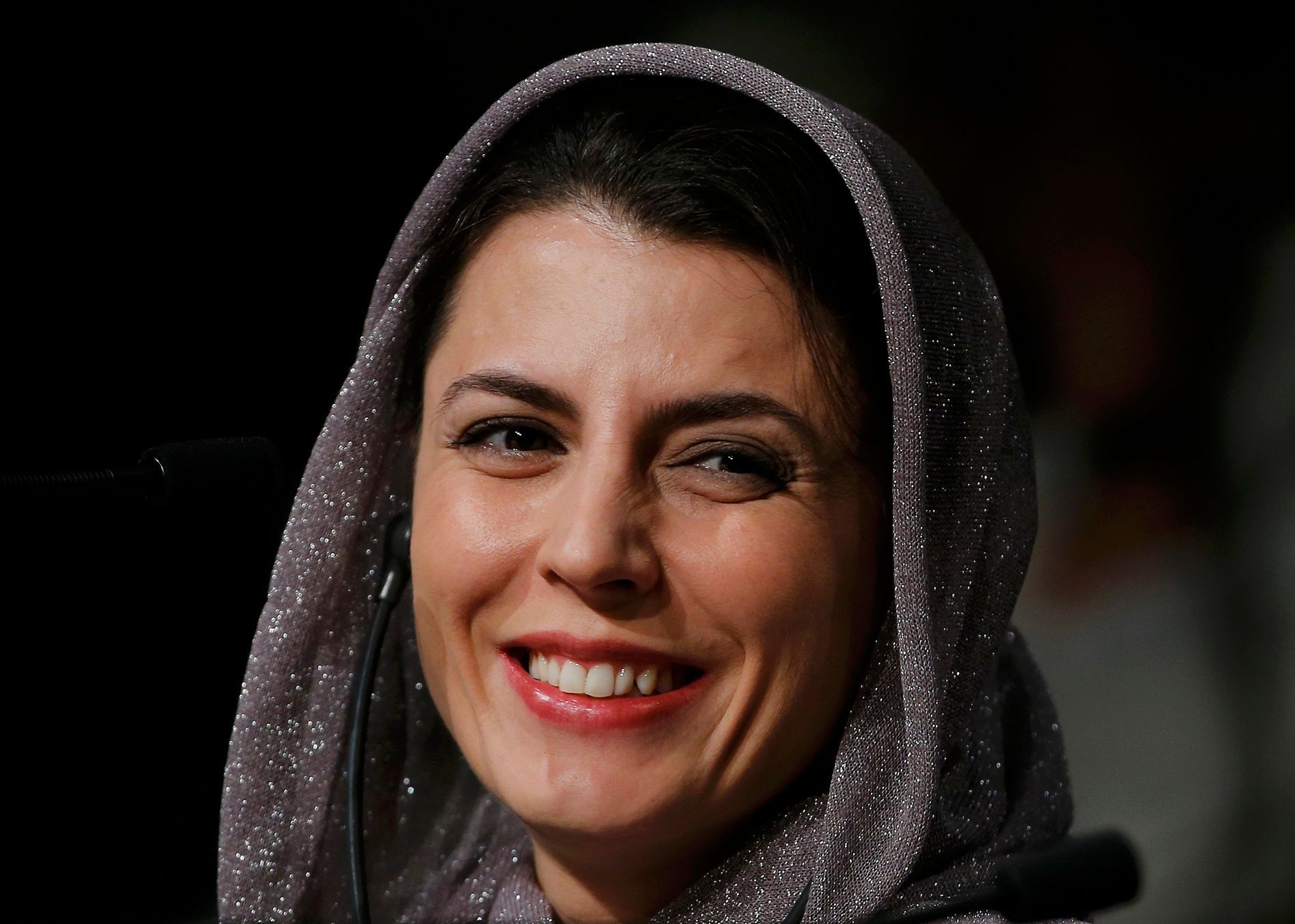 Jury member actress Leila Hatami attends a news conference before the opening of the 67th Cannes Film Festival in Cannes