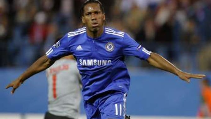 Didier Drogba mohl slavit jak svůj gól, tak výhru Chelsea
