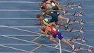 OH 2016, atletika - 110 m překážky: Petr Svoboda (vpředu)