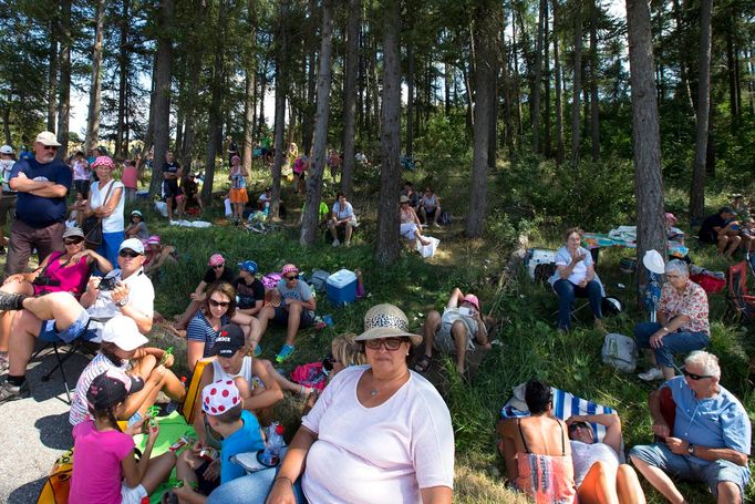 Tour de France: fanoušci na Col de Manse