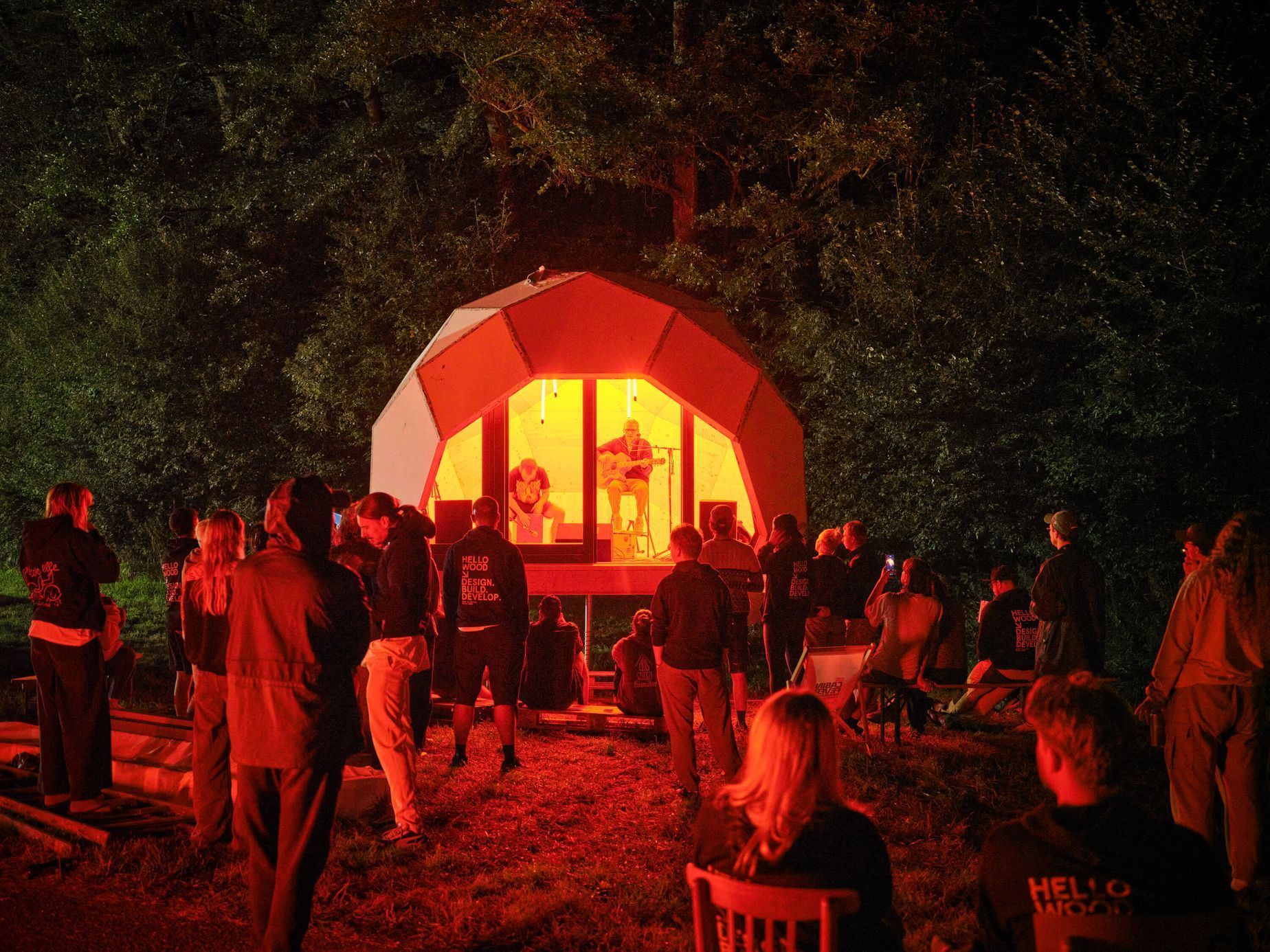 rekreační bydlení, glamping, škola, studenti, architektura, česká kamenice