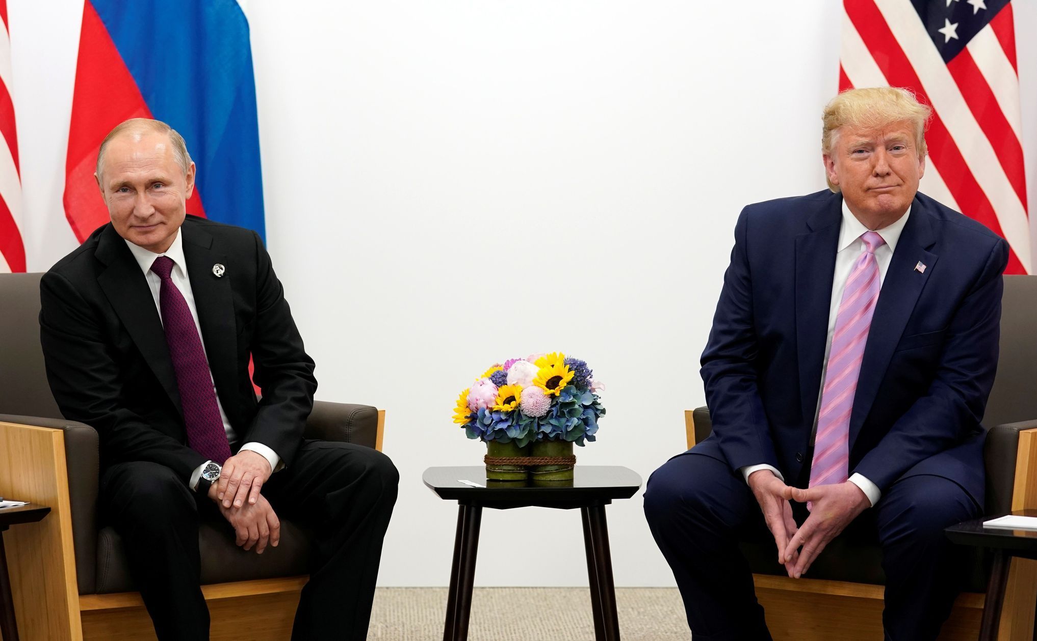 Vladimir Putin a Donald Trump