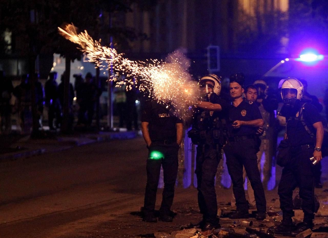 Turecko - protesty - policie - Ankara