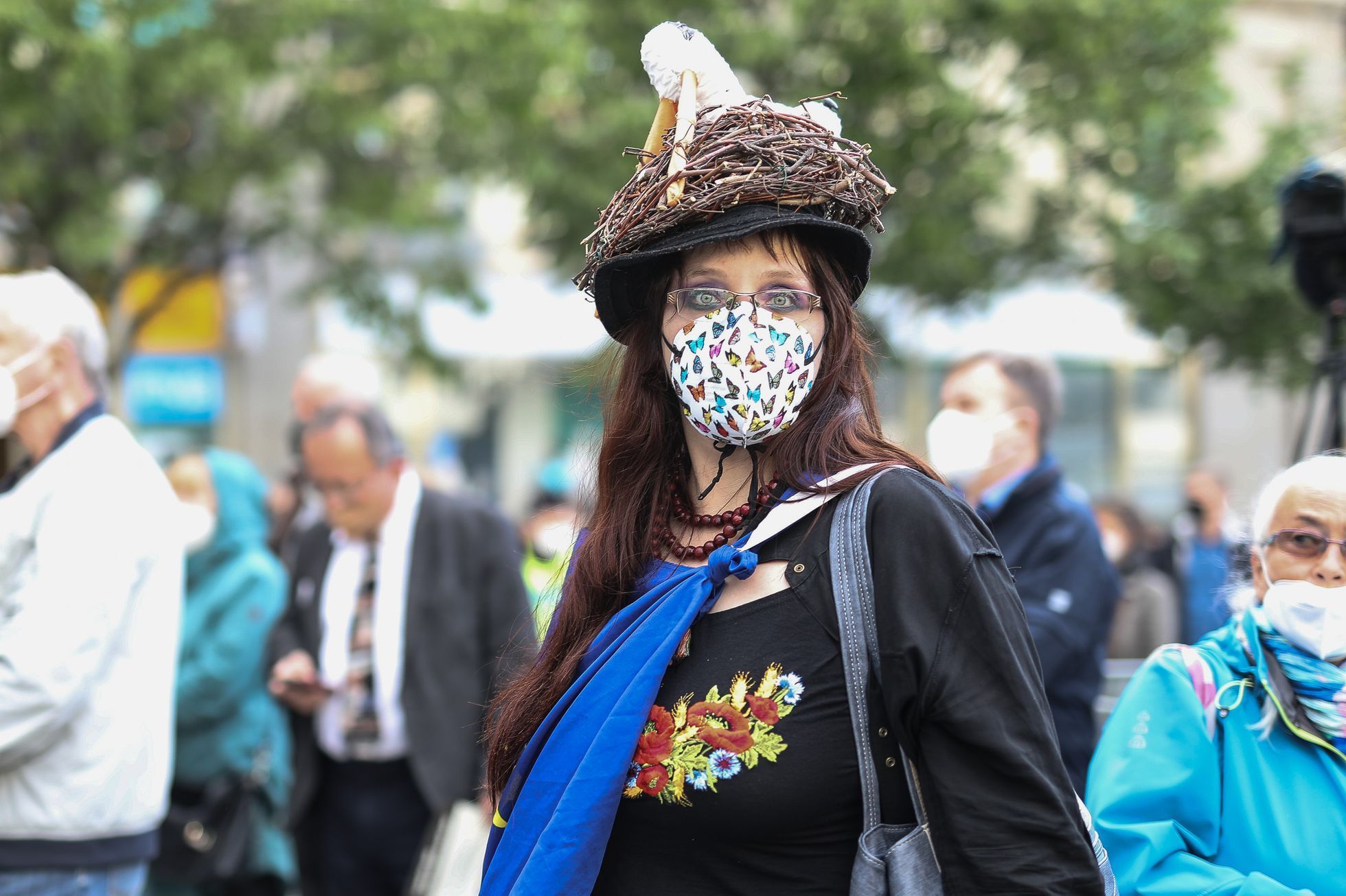 Demonstrace Milion chvilek Václavské náměstí 20. 5. 2021 za odstoupení Marie Benešové