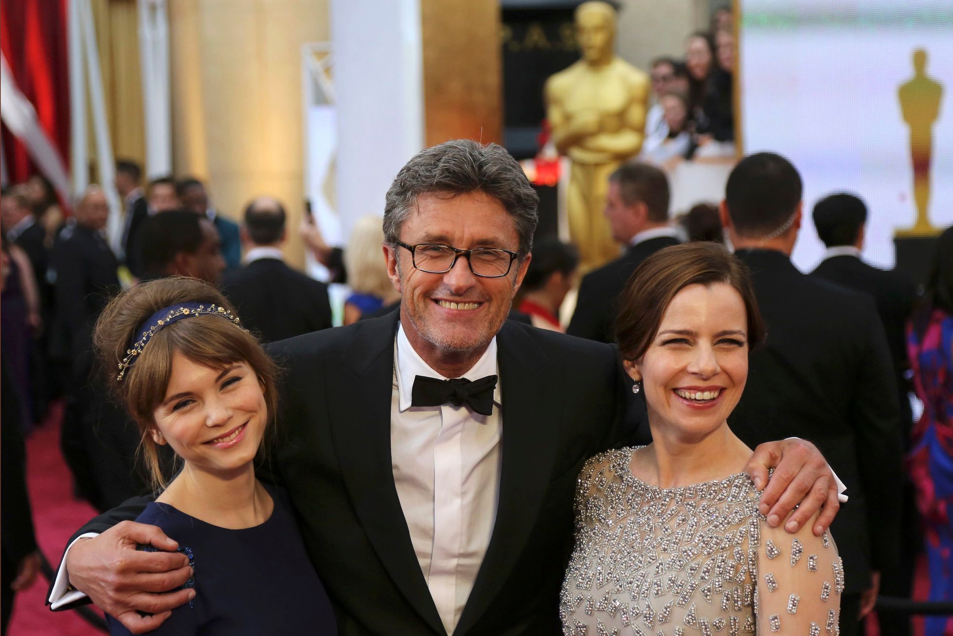 Trzebuchowska, Pawlikowski and Kulesza arrive at the 87th Academy Awards in Hollywood