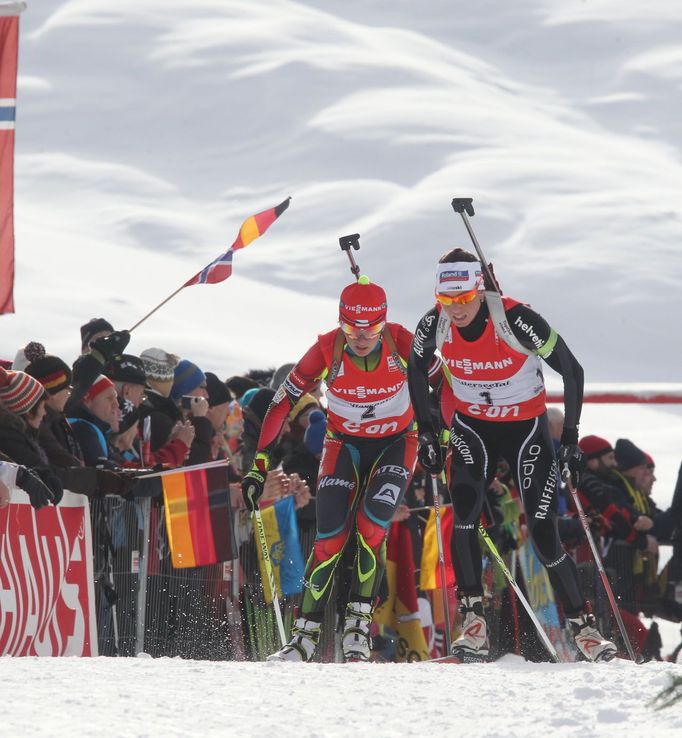 SP biatlonu,. Hochfilzen, stíhačka Ž: Veronika Vítková a Selina Gasparinová