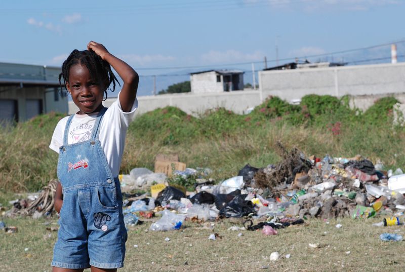 Člověk v Haiti