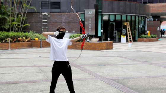 Ostré střety na polytechnické univerzitě v Hongkongu.