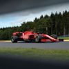 Pilot Ferrari Charles Leclerc ve Velké ceně Belgie 2020