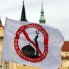 Stop islámu. Demonstrace na Hradčanském náměstí