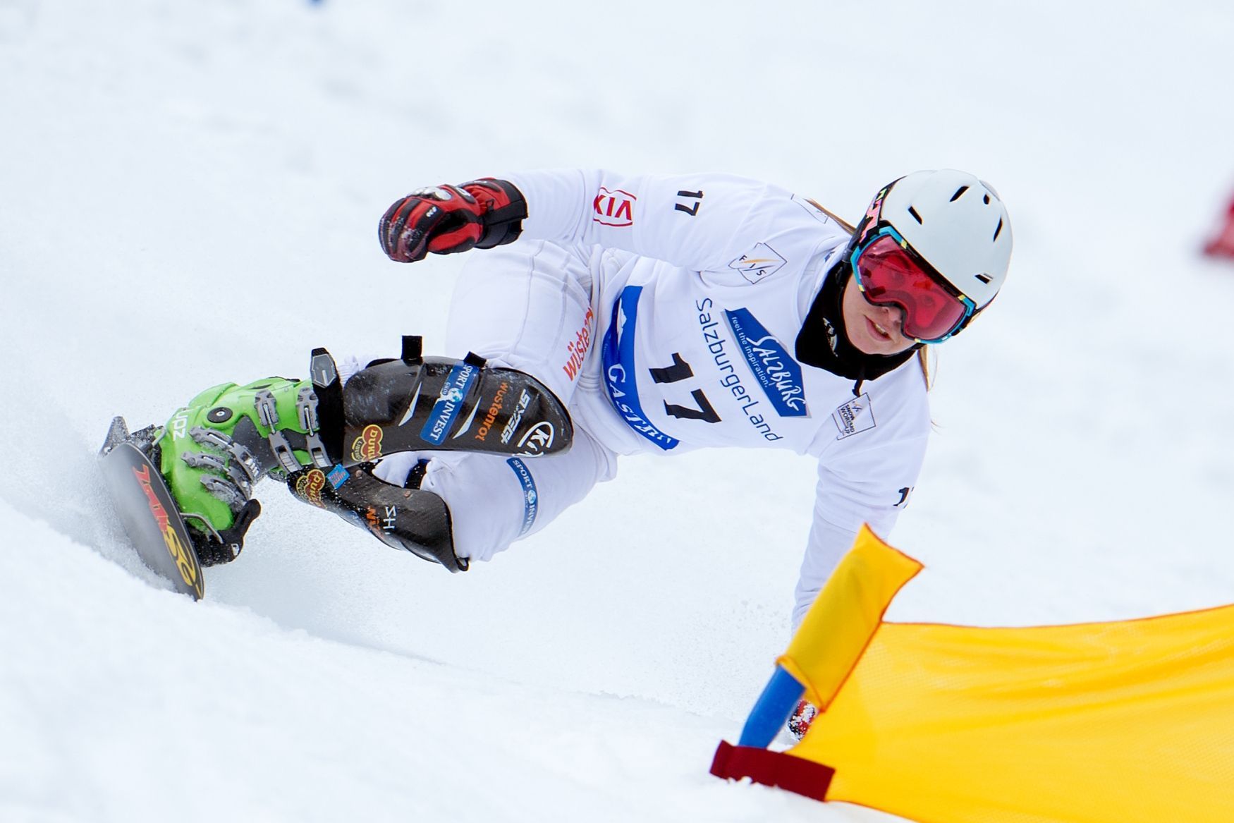 Ester Ledecká při paralelním slalomu