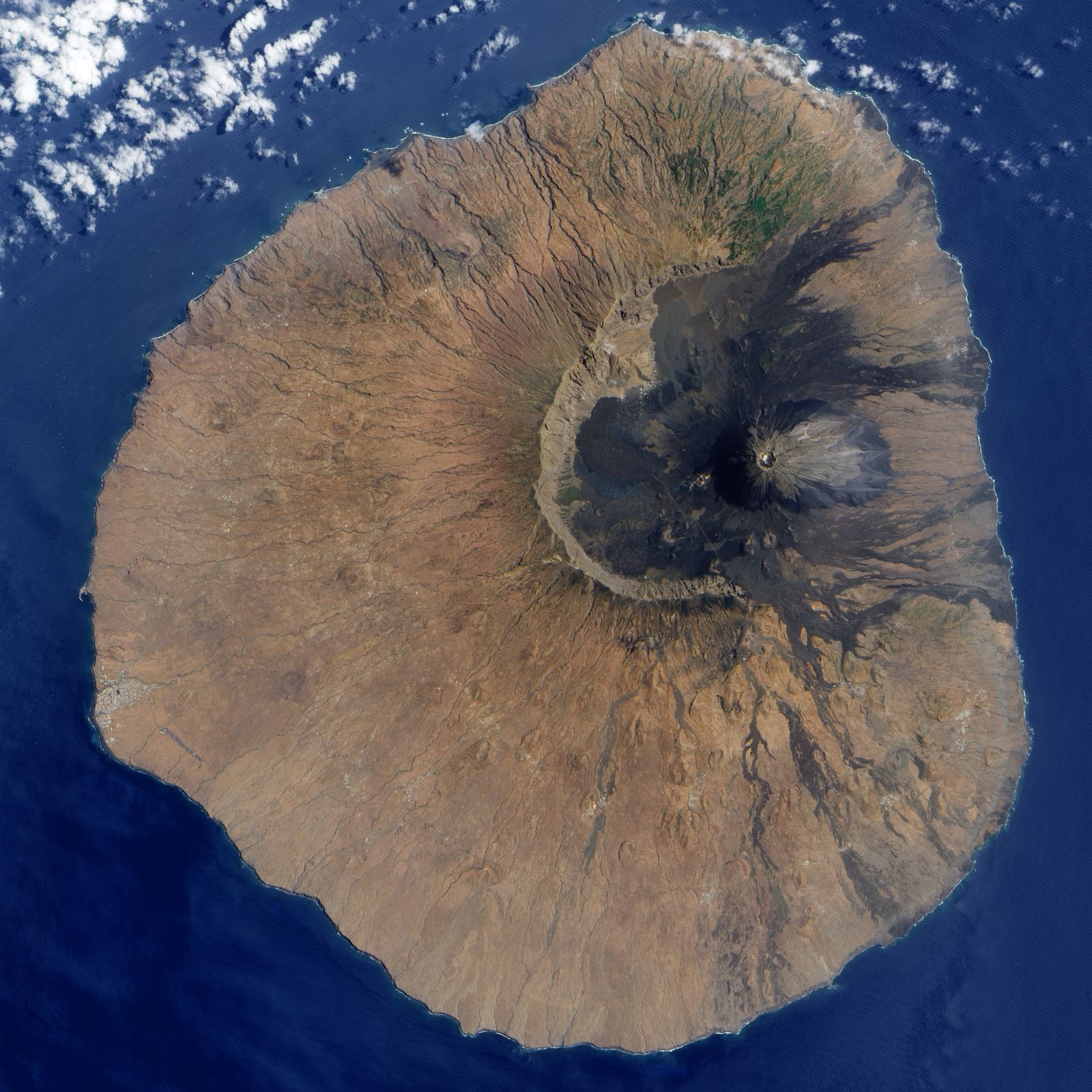 Vulkán Fogo na Kapverdských ostrovech