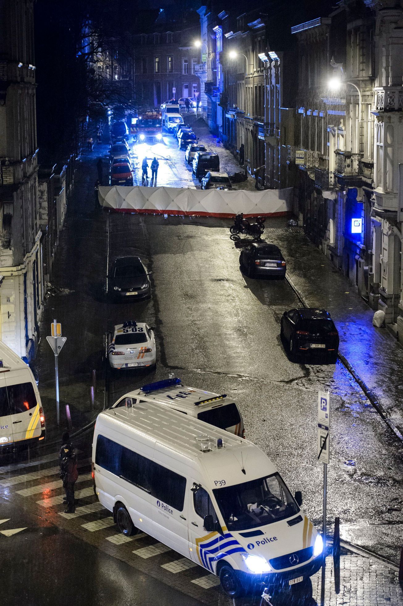 Belgie - Verviers - zásah policie