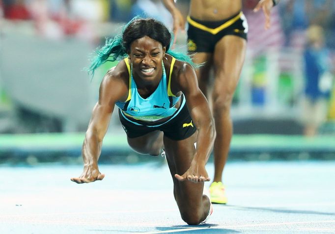 Shaunae Millerová ve finále ženské čtvrtky na OH v Riu 2016