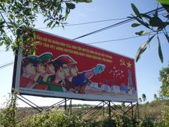 Billboard na Středovietnamské vysočině