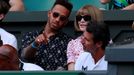 Celebrity na Wimbledonu 2018 (Lewis Hamilton)