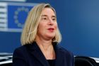 Belgická policie zadržela při razii někdejší šéfku diplomacie EU Mogheriniovou