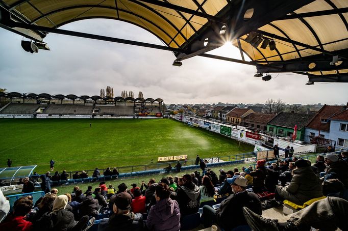 Fotbalový stadion v Drnovicích (2023).