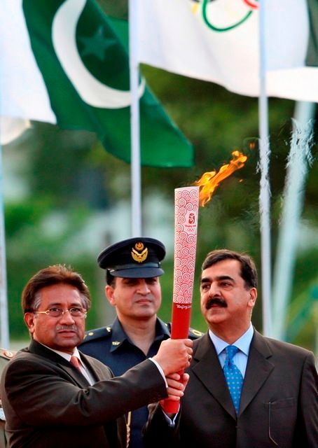 Olympijská pochodeň v Pákistánu