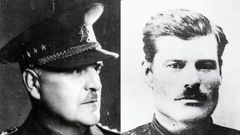 Legionáři Bohumil Borecký a Tomáš Hájek (zleva). Borecký se z Ruska vrátil do vlasti, odkud byl po druhé světové válce NKVD unesen. Hájek v Rusku zůstal, ale i on zemřel stejně jako Hájek v gulagu.