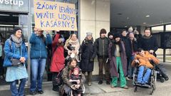 Protest Kasárna Karlín